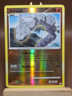 HP Pokemon Onix 92/130 Diamond and Pearl Reverse Holo - Image 1