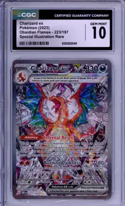 CHARIZARD EX 2023 POKEMON OBSIDIAN FLAMES - 223/197 SPECIAL ILLUSTRATION RARE - Image 1