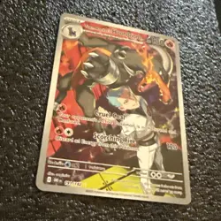 Team Rocket's Houndoom Pokemon S&V Destined Rivals Illustration Rare NM - Image 3