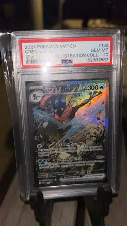 Greninja EX 132 Scarlet & Violet Promo Holo Card PSA 10 Pokemon - Image 1