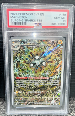 2024 Pokemon Magneton SVP Black Star Promo Surging Sparks ETB PSA 10 Gem Mint - Image 1