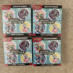Pokemon TCG Journey Together Booster Bundle 6 Packs lot of (4) - Image 1
