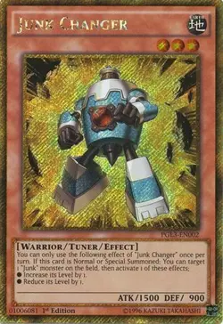 Yugioh - Junk Changer (Gold Secret Rare) (1st Edition) - PGL3-EN002 (P) - Image 1
