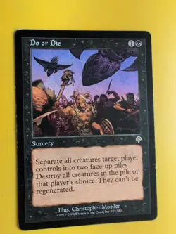 Do or Die. Invasion rare sorcery. Wear to edges Magic the Gathering Card. - Image 2