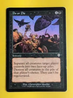 Do or Die. Invasion rare sorcery. Wear to edges Magic the Gathering Card. - Image 4