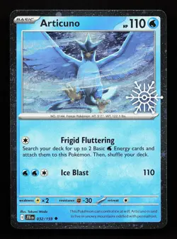 Articuno 032/159 Uncommon Holiday Calander Pokemon Card - Image 1