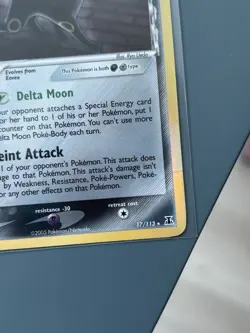 Umbreon Delta Species 17/113 LP Holo Eng. Played Pokemon Card - Image 4