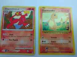 Pokemon Cards Evolution Set of 2 cards, Charmeleon lv.312008 stage 1, Charmander - Image 1