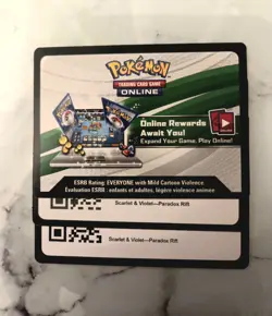 Pokemon TCG Online 2x Paradox Rift Code Cards *message Delivery - Image 1
