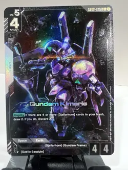 Gundam Card Game TCG GD02-070 Dual Impact Gundam Kimaris LR+ Alt Art - Image 1