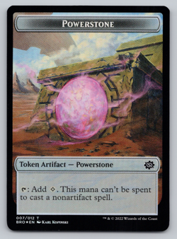 Forest Dryad | Powerstone - FOIL -Double Sided Token - Brother's War MTG - Image 2