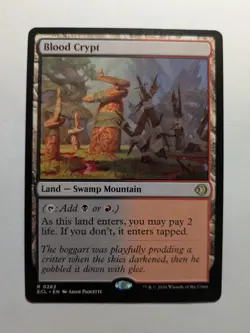 Blood Crypt 262 Rare Lorwyn Eclipsed Magic: The Gathering Near Mint MtG - Image 1