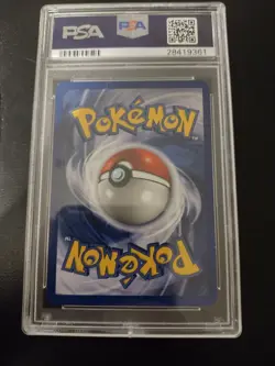 1999 POKEMON BASE SET RED CHEEKS-SHADOWLESS #58 PIKACHU PSA 9 - Image 2