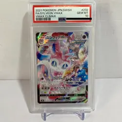 PSA 10 Gem Mint Sylveon Vmax 232/184 Vmax Climax FA 2021 Japanese Graded Card - Image 1