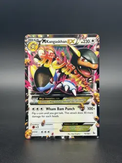 Pokemon TCG M Kangaskhan EX 79/106 Flashfire Mega Full Art Holo Eng *Light Play* - Image 1