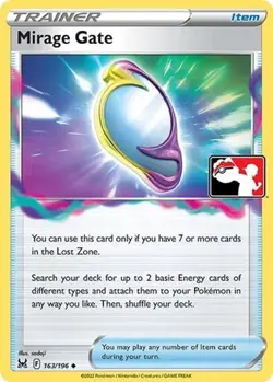 1x Mirage Gate (#163/196) - Holofoil NM Eng Pokemon - Prize Pack Series - Image 1