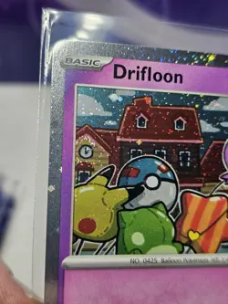 Pokemon TCG Drifloon 005 Me: Mega Evolution Black Star Promo Cosmos Holo 2SWIRL - Image 3