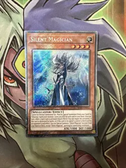 RA02-EN012 Silent Magician Platinum Secret Rare 1st Edition NM Yugioh Card - Image 1