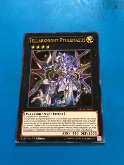 YUGIOH Ultra Rare Tellarknight Ptolemaeus CROS-EN050 1st Edition - Image 1