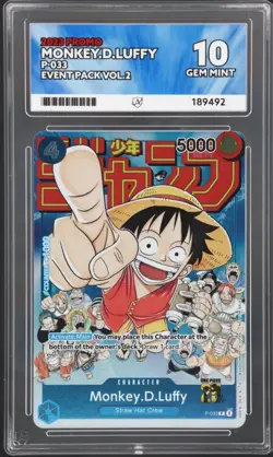 One Piece TCG - Monkey D. Luffy P-033 Event Pack Vol. 2 Promo English - ACE 10 - Image 1