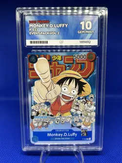 One Piece TCG - Monkey D. Luffy P-033 Event Pack Vol. 2 Promo English - ACE 10 - Image 2