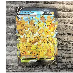 Pikachu V-UNION 4-Card Promo Holo English 2021 Set 139-142/172 Damaged - Image 1