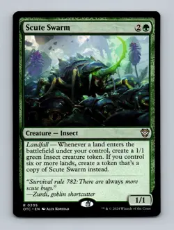 Scute Swarm Commander: Outlaws of Thunder Junction Non-Foil MTG NM - Image 1