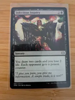 MTG Infectious Inquiry 097 Phyrexia: All Will Be One M/NM Free UK P&P - Image 1