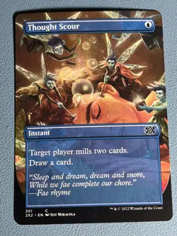 MTG Thought Scour (Borderless) Double Masters 2x2 NM - Image 1