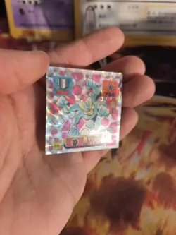 Pokemon Karte Card Holo Machamp Machomei Amada Sticker Prism japanese LP - Image 3