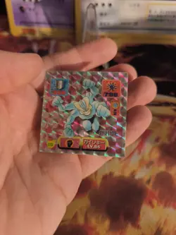 Pokemon Karte Card Holo Machamp Machomei Amada Sticker Prism japanese LP - Image 4