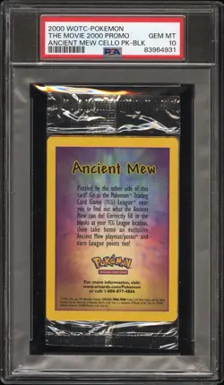 Pokemon Ancient Mew Selead Holo Promo PSA 10 English 2000 Gem Mint Vintage TCG - Image 1