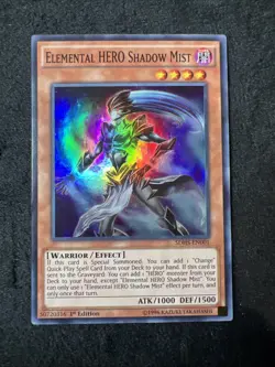 Yu-Gi-Oh TCG Elemental Hero Shadow Mist SDHS-EN001 1st Edition - Image 1