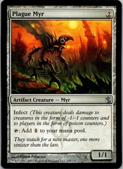Plague Myr U Mirrodin Besieged 125 LP - Image 1