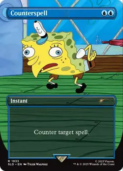 Counterspell - 1933 - Spongebob Secret Lair Drop MINT *FOIL* - MTG - Image 1