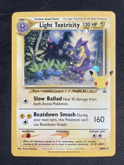 Light Toxtricity SWSH137 - Celebrations 25th Black Star Promo - Pokemon Card NM - Image 1