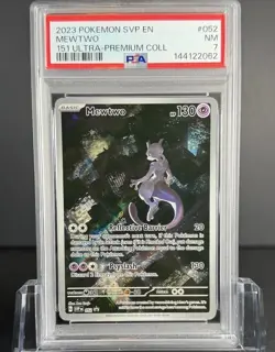 Pokemon 2023 SVP EN 151 Ultra Premium Collection MEWTWO #052 PSA 7 RARE - Image 1