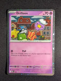 Pokemon Drifloon MEP 005 Cosmos Holo Black Star Promo NM - Image 1