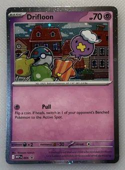 Pokemon ~ Drifloon 005 ~ Mega Evolution Cosmos Black Star Promo ~ Pack Fresh - Image 1