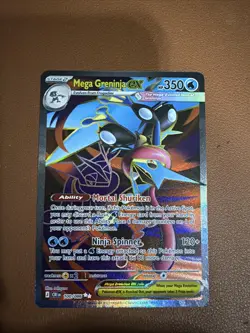 Pokemon Mega Greninja EX Full Art Holo Ultra Rare CRIEN 100/086 350 HP Stage 2 - Image 1