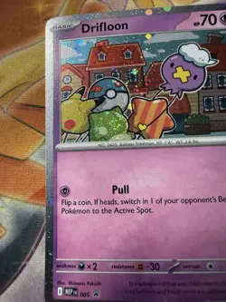 Pokemon TCG Drifloon 005 Me: Mega Evolution Black Star Promo Cosmos NM SWIRL - Image 2