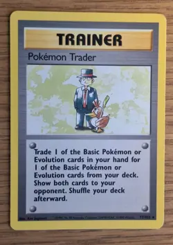 Pokemon TCG Pokemon Trader Base Set 77/102 Regular Unlimited Rare NM - Image 1