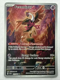 Pokemon TCG Fezandipiti 073/064 Shrouded Fable Illustration Rare Full Art NM - Image 1