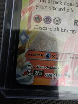 Pokemon TCG Surging Sparks Ceruledge EX 036/191 Holo Double Rare NM - Image 3