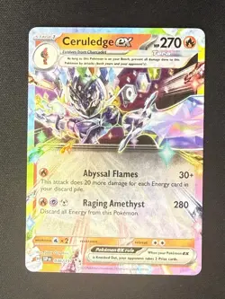 Pokemon TCG Ceruledge ex 36/191 Surging Sparks Double Rare NM - Image 1