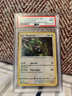 Pokemon SWSH209 Black Star Promo Rayquaza Holo Rare Cosmos - Image 1