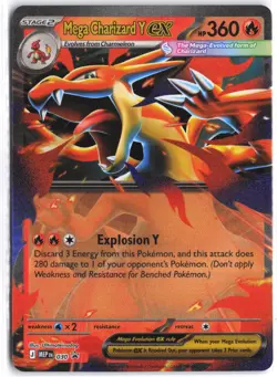 Mega Charizard Y ex 030 Holo Promo ME: Mega Evolution Promo Pokemon NM - Image 1