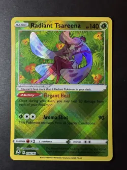 Radiant Tsareena 016/195 Radiant Rare Silver Tempest Pokemon Near Mint - Image 1