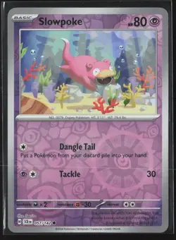 Slowpoke 57/142 Common Stellar Crown Pokemon Reverse Holo Near Mint - Image 1