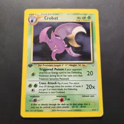 2000 1st Edition Crobat 4/64 - Neo Revelation Holo Rare - Pokemon TCG - MP - Image 1